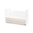 Bed DREAM NEW 60x120 white+light oak /transformed into a child bed/
